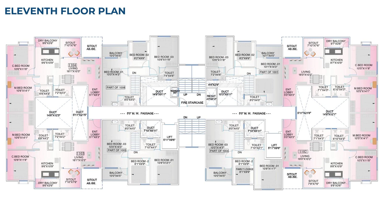 Ashtavinayak-Airavat-Typical-Floor-Plan-Eleven-FLoor